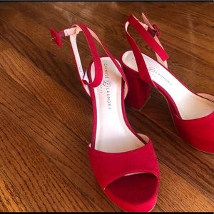 Chinese Laundry red sandals